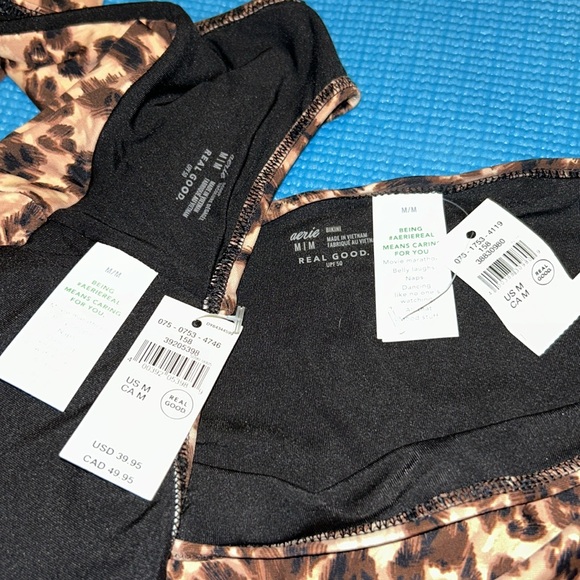 Aerie Longline Plunge Leopard Ring Bikini Top & Swim Choose Bikini Size
Set M - Picture 11 of 14